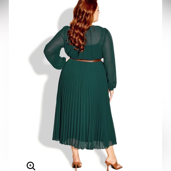 City Chic Love Pleat Dress - Picture 4 of 11